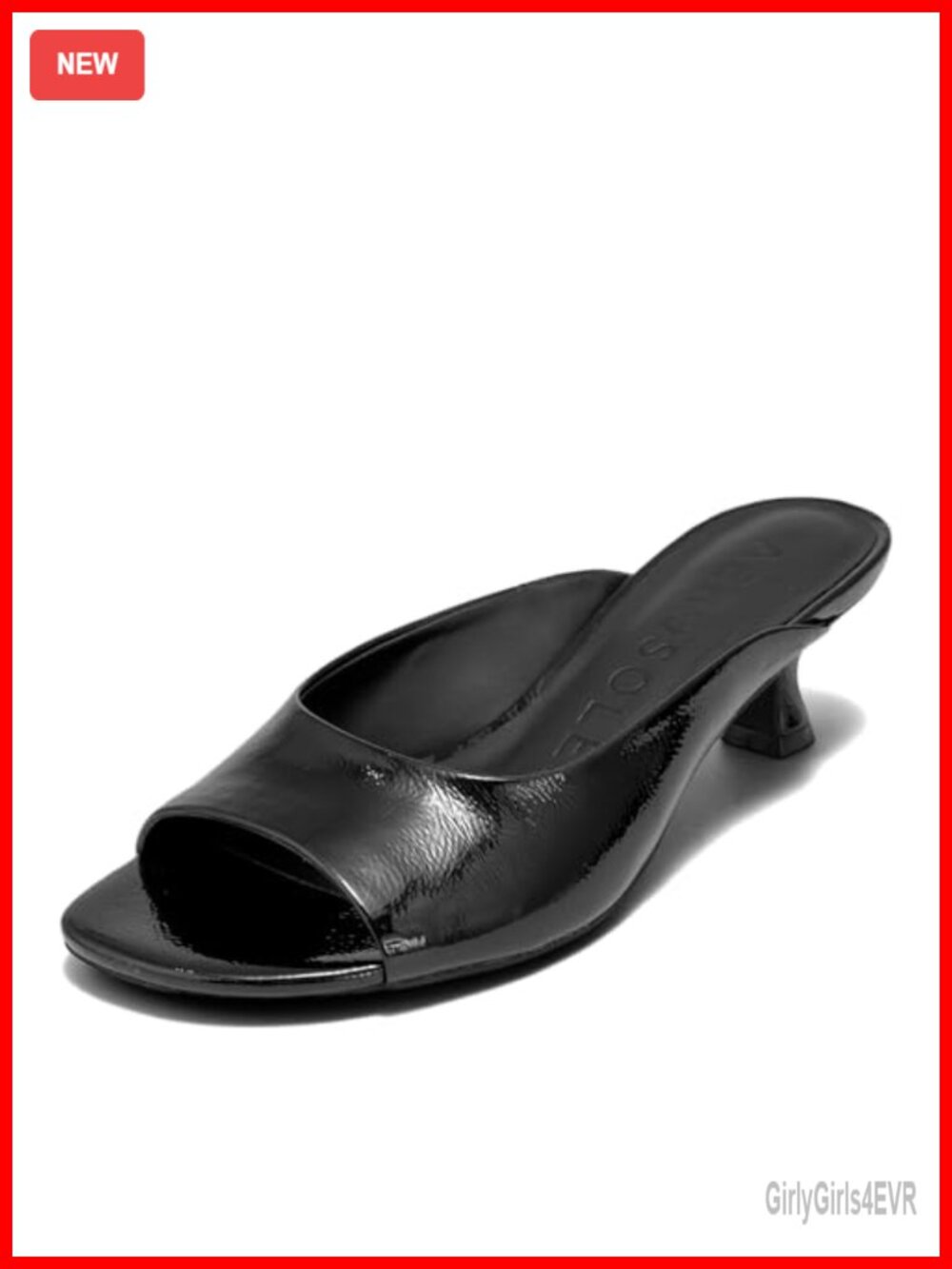 Aerosoles Keiran Kitten Heel Slide Sandals Open Toe Slip On